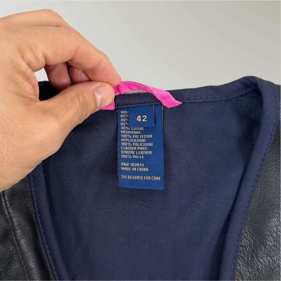 Beretta Women’s Shooting Sport Vest Navy & Pink Hunting Leather Mesh Size 42 - Picture 5 of 8